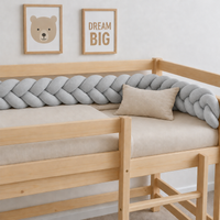 Braided bed bumper grey knit - Bild 8