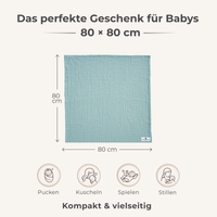 Musselin Decke Jade Grün - Bild 7