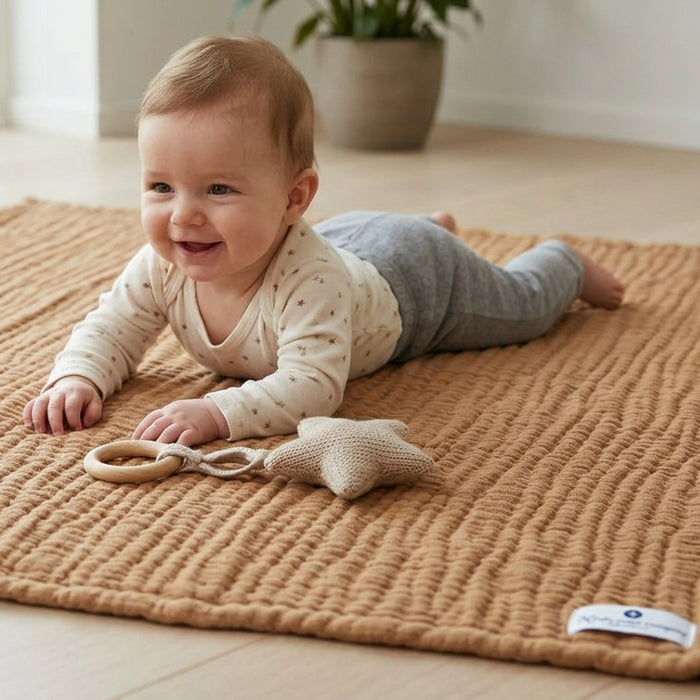 Muslin Blanket Ivory White