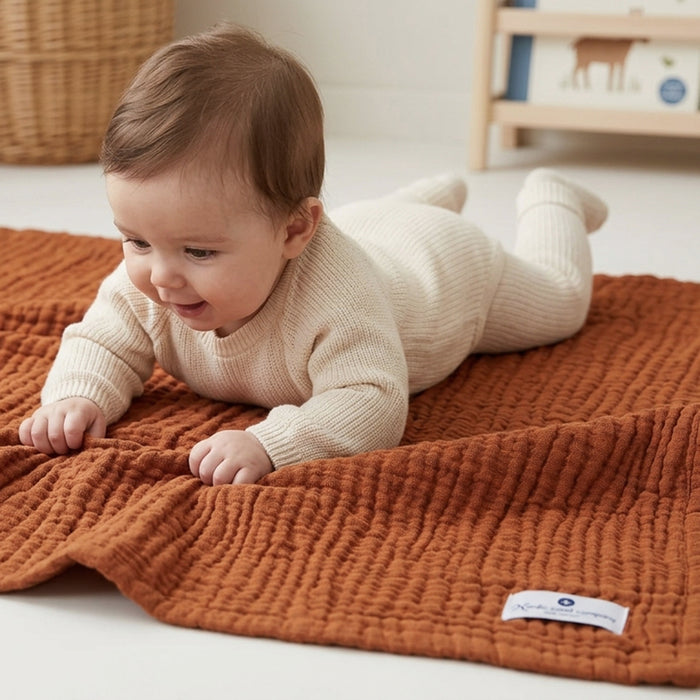 Muslin Blanket Olive Green
