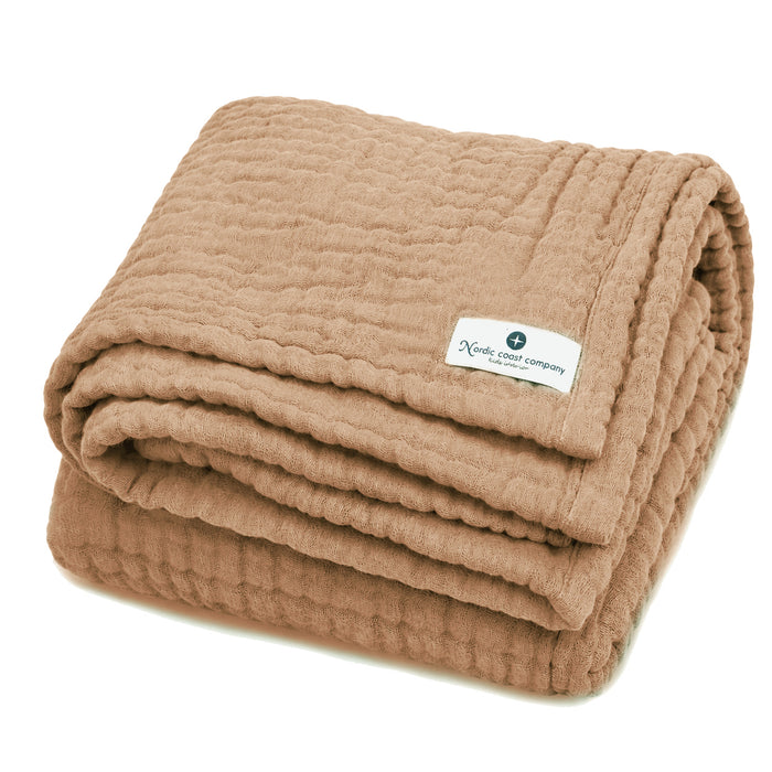 Muslin Blanket Ivory White
