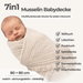 Musselindecke Baby Beige 80cm