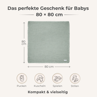 Musselin Fransendecke Mint - Bild 6