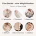 Musselindecke Baby Natur Multifunktional