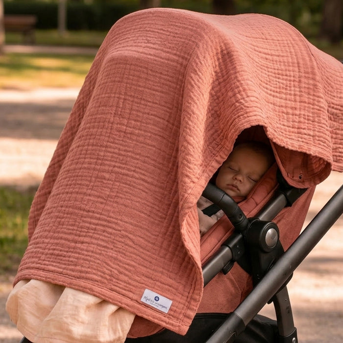 Muslin Blanket Copper Red