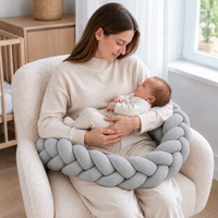 Braided bed bumper grey knit - Bild 2