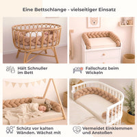 Bettschlange geflochten Soft Waffel Karamell XL - Bild 3