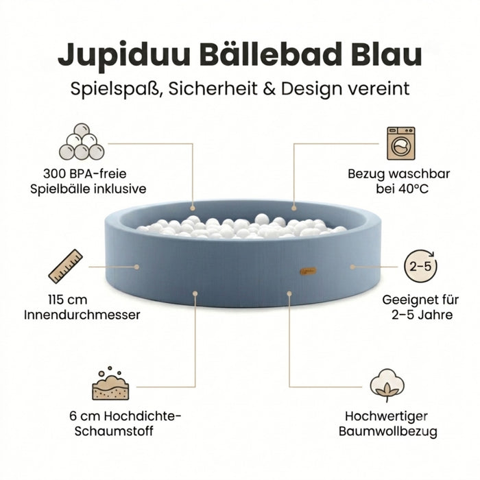Jupiduu Bällebad Blau