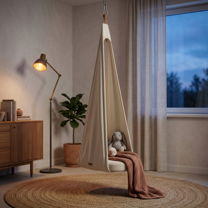 Play & Chill Kinder Indoor Hängeschaukel Beige