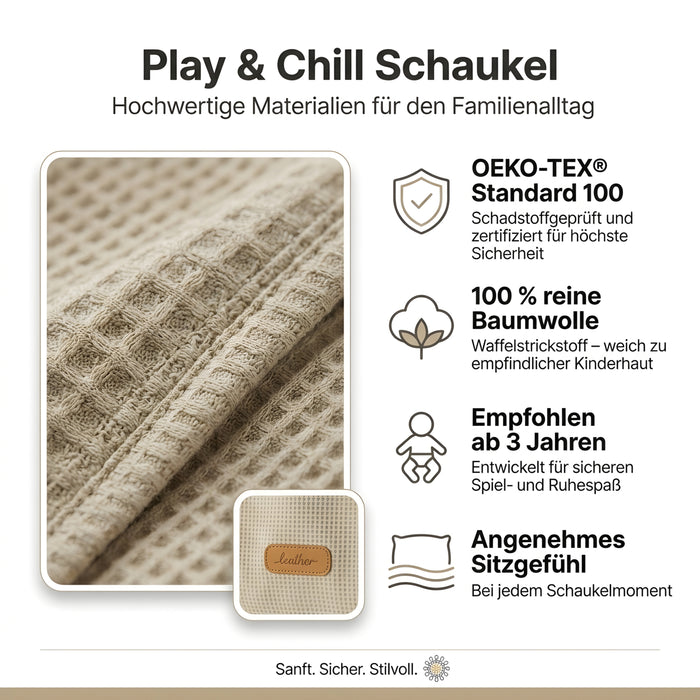 Play & Chill Schaukel Indoor Hellblau
