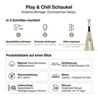 Play & Chill Schaukel Indoor Hellblau - Bild 5