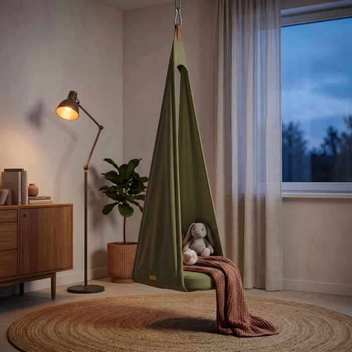 Play & Chill Kinderzimmer Schaukel Olive