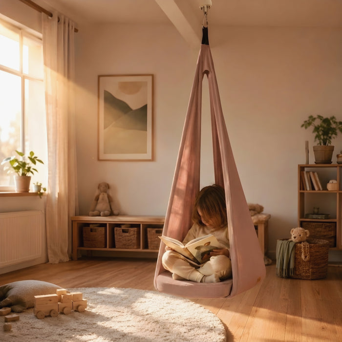 Play & Chill Kinder Schaukel drinnen Rosa