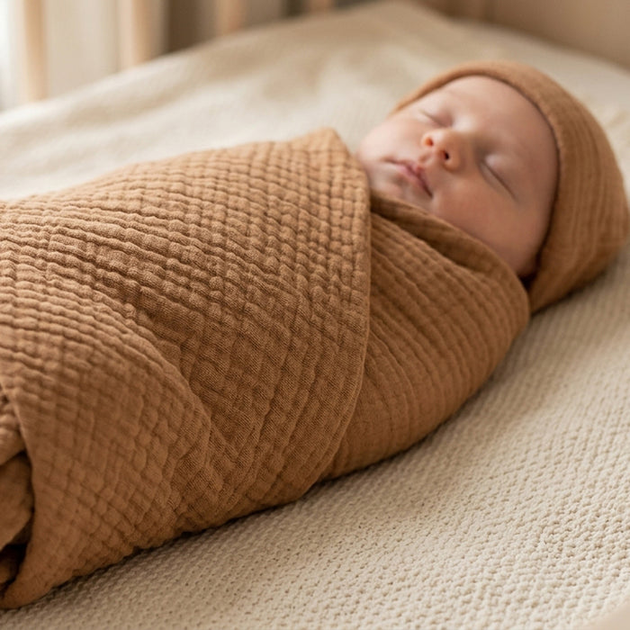 Muslin Blanket Ivory White