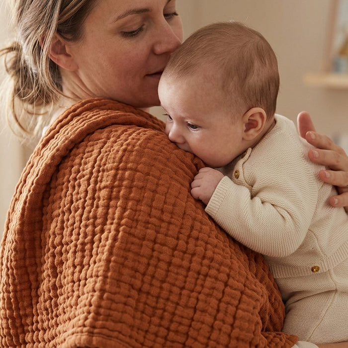 Muslin Blanket Olive Green