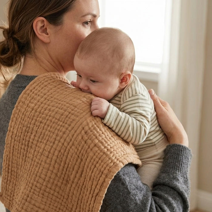 Muslin Blanket Ivory White