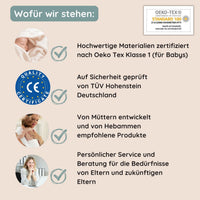 Bettschlange geflochten Grau Jersey - Bild 10