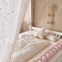 Tresse de lit en coton tricoté rose - Bild 18