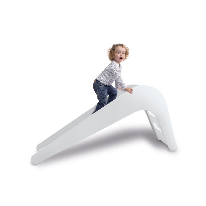 Jupiduu Indoor-Rutsche aus Holz – Die Design-Kinderrutsche für kleine Entdecker Weiß