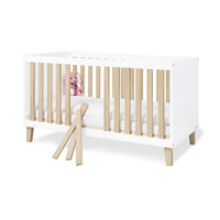 Pinolino Babybett Lumi – Babybett 140 × 70 cm in Weiß mitwachsend - Bild 2