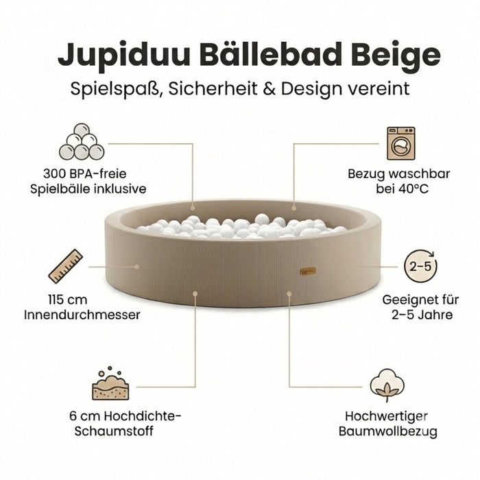 Jupiduu Bällebad Beige