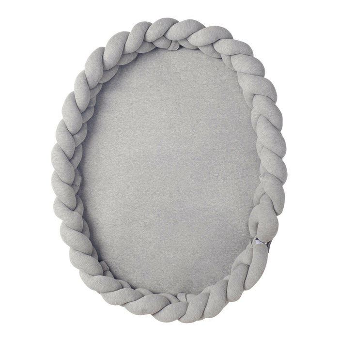 Nordic Coast Company Baby Nest geflochten Grau