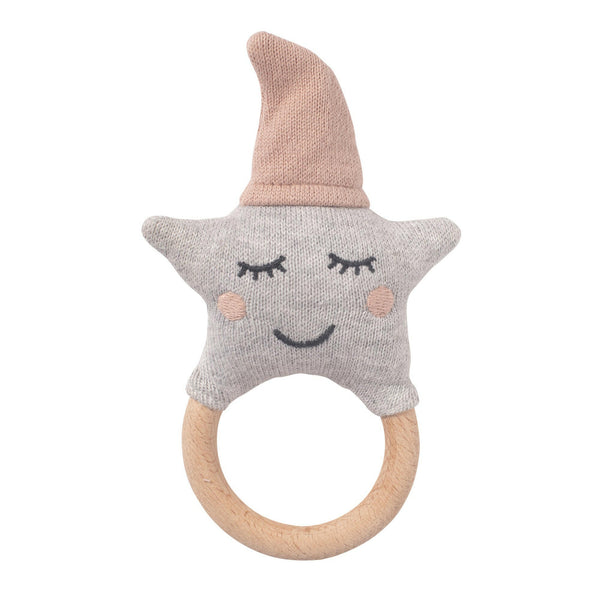 Geschenkidee Babyturban Kupfer und Rassel Stern | Nordic Coast Company