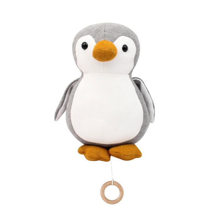 Musical toy penguin grey
