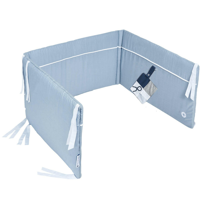 Nordic Coast Company Baby Bettnestchen Blau Grau