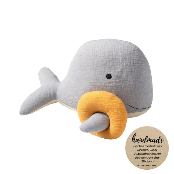 Kuscheltier Musselin Wal Bobby | nordic coast company