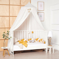 Tresse de lit en coton tricoté Trio Curry - Bild 2