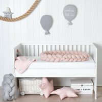 Tresse de lit en coton tricoté jersey rose  - Bild 2