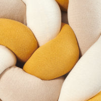Tresse de lit en coton tricoté Trio Curry - Bild 3