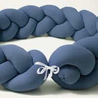 Bettschlange geflochten Blau Jersey - Bild 6