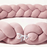 Tresse de lit en coton tricoté jersey rose  - Bild 3