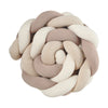 Braided bed bumper trio old rose