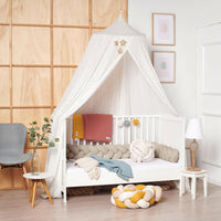 Braided bed bumper beige knit - Bild 5