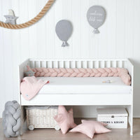 Bettschlange geflochten Rosa Jersey - Bild 6