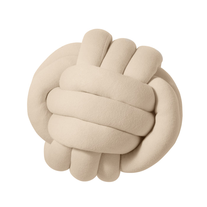 Knot pillow knit beige