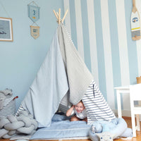 Musselin Decke Grau Large - Bild 6