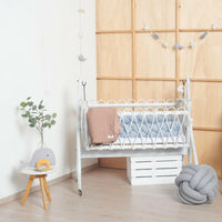 Musselin Fransendecke Altrosa - Bild 9