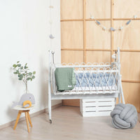 Musselin Fransendecke Mint - Bild 8