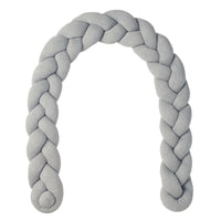 Tresse de lit en coton tricoté Jersey Gris - Bild 2