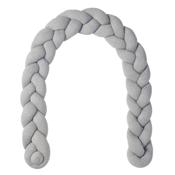 Braided bed bumper grey jersey