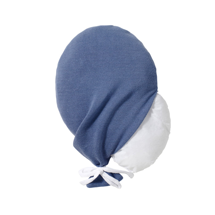 Coussin bébé coton tricoté ballon Bleu