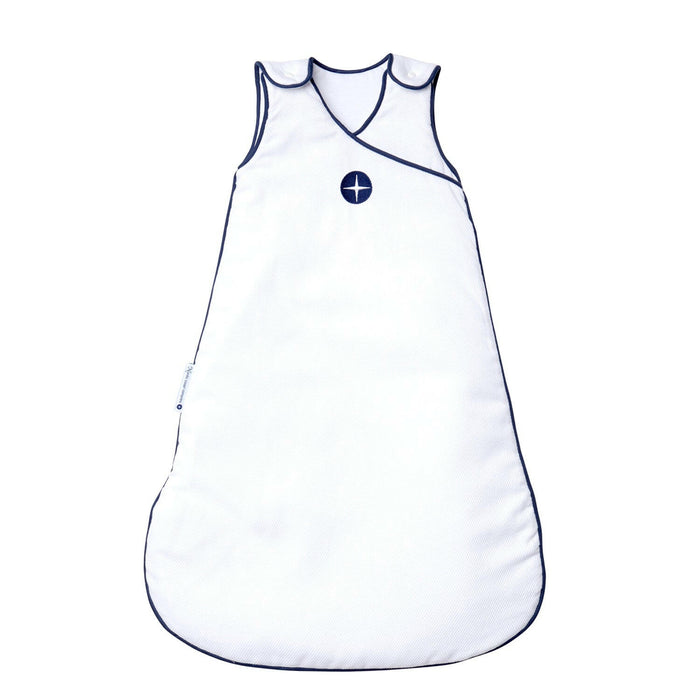 Baby sleeping bag white-blue